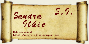 Sandra Ilkić vizit kartica